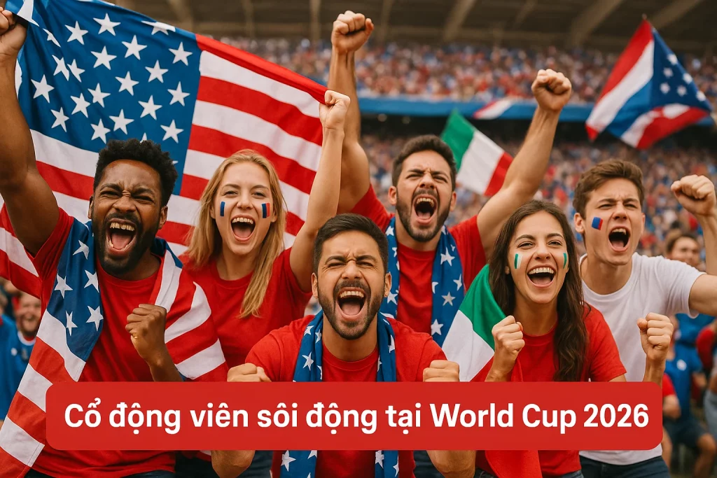 Cổ động viên sôi động tại World Cup 2026