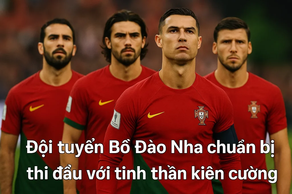 Đội tuyển Bồ Đào Nha chuẩn bị thi đấu với tinh thần kiên cường