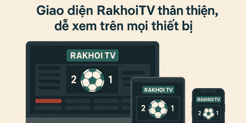 Giao diện RakhoiTV thân thiện dễ xem trên mọi thiết bị