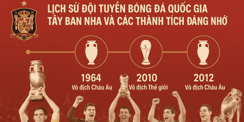Lịch sử đội tuyển bóng đá quốc gia Tây Ban Nha và các thành tích đáng nhớ