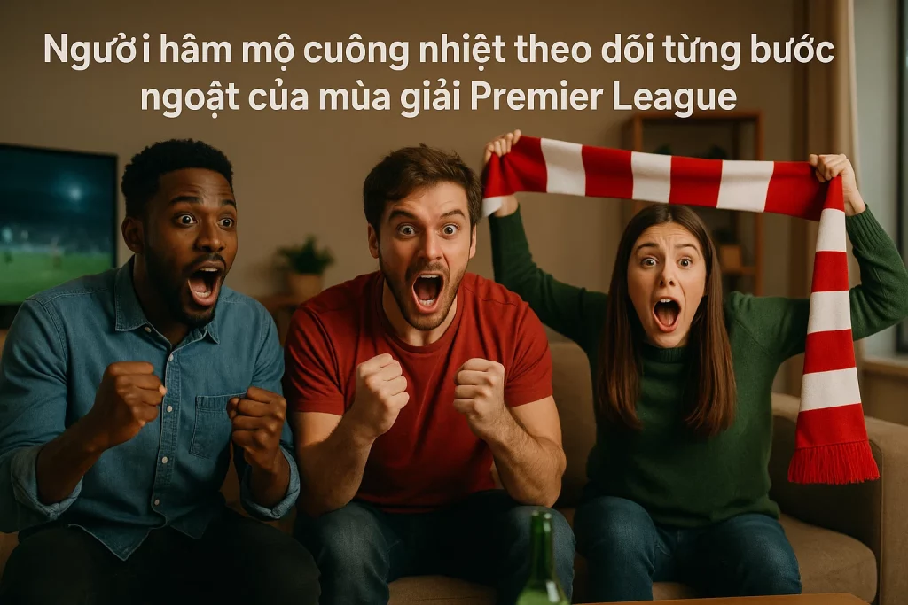 Người hâm mộ cuồng nhiệt theo dõi từng bước ngoặt của mùa giải Premier League