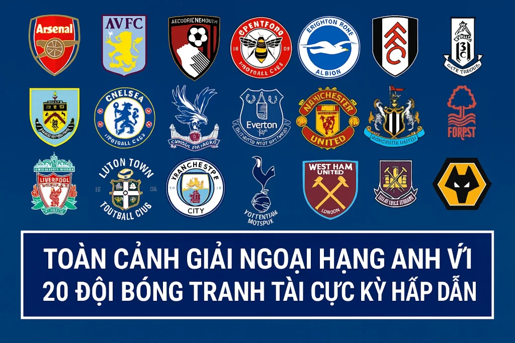 Toàn cảnh giải Ngoại hạng Anh với 20 đội bóng tranh tài cực kỳ hấp dẫn