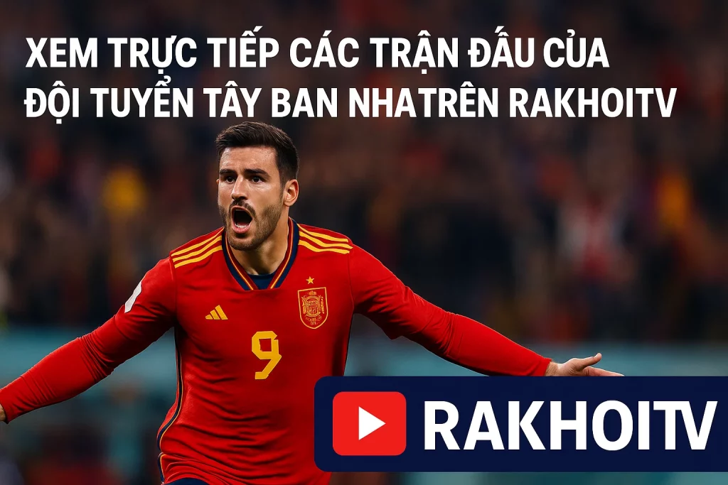 Xem trực tiếp các trận đấu của đội tuyển Tây Ban Nha trên RakhoiTV